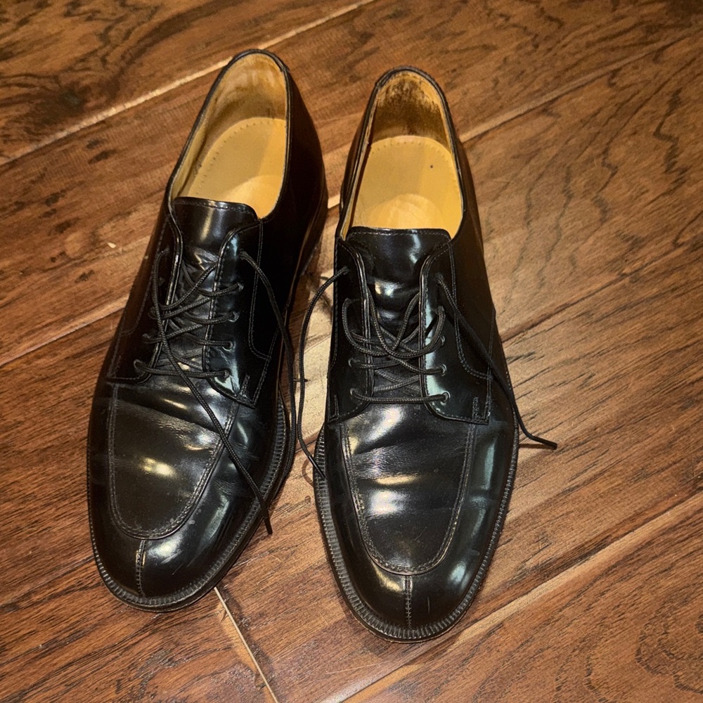 Cole Haan Men’s Black Leather Oxfords laced dress shoes size 8.5